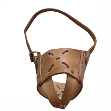 犬用头层纯牛皮宠物狗嘴套口套嘴罩口罩防咬防叫防误食可调节