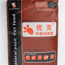 批发零售优克狗粮，厂家直销20公斤成犬狗粮，（比较适用于犬场）