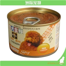 宠物食品宾高宠物罐头鸡肉鸡肉蔬菜180克