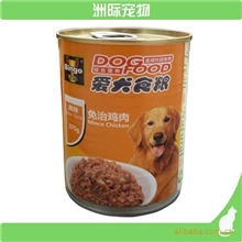 宾高宠物食品鸡肉牛肉宠物罐头375g狗罐头