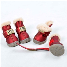 宠物狗狗雪地靴小狗狗鞋子宠物鞋秋冬款