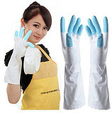 手护神鲨鱼油家务手套洗碗洗衣手套302中厚植绒乳胶胶皮2双包邮