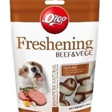 欧果蔬菜牛肉结骨150g十支装健齿咬胶宠物零食