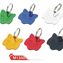 专业定制氧化铝猫狗牌宠物牌身份牌-猫头（不含雕刻）