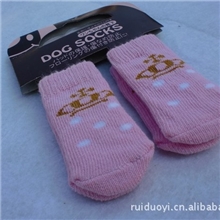 宠物袜批发外贸出口宠物袜子小狗狗袜子犬猫袜防滑耐脏M号