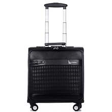 【高档大气上档次】厂家精心推荐高档PU登机箱，万向轮商务航空箱