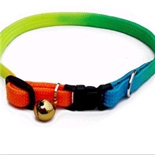 宠物用品，宠物牵引带，供应1.0cm高品质尼龙彩虹带宠物颈圈