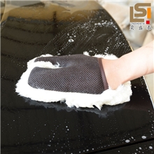 100%纯羊毛纯羊毛擦车手套洗车手套洗车羊毛熊掌亮光手套