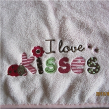 印花珊瑚绒毛毯/包边毯，折边毯/刺绣LOGO毛毯/