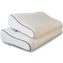 金富鸟家纺砭石蝶形穴位太空慢回弹记忆枕头保健护颈枕芯含外套