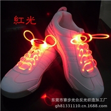 10万条现货供应批发LED光纤发光鞋带，2条1双装一个吸塑盒包装