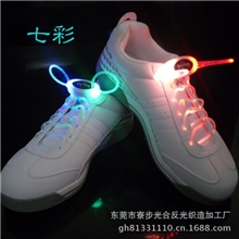 10万条现货供应批发LED光纤发光鞋带2条1双装一个吸塑盒包装