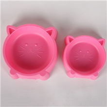2013暴款厂家直销猫脸塑料大号单碗狗碗食碗水碗宠物用品