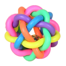 厂家直销七彩球发声猫狗玩具1号尺寸宠物用品批发5个尺寸