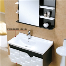 0941黑白配实木浴室柜/卫浴柜厂/吊柜/挂柜/新款多层盆柜仿古特价