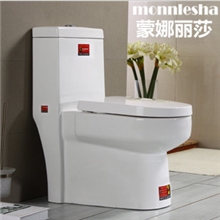 供应蒙娜丽莎双孔冲刷超冲力-虹吸式马桶-座便器坐便器
