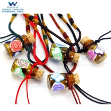 1ml半包软陶精油瓶项链香薰精油吊坠双1111狂欢购物节促销礼品