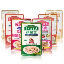 伊纳宝INABA低脂肪犬用妙鲜湿粮包80g/12包/盒6种口味4盒1箱起