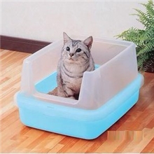 【捣蛋鬼】奥通宠物BP151猫砂盆(双层网格)猫厕所宠物用品