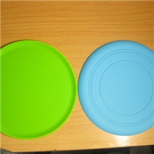 大批量生产订做户外训练狗用品抛掷玩具夜光硅胶飞盘沙滩飞碟