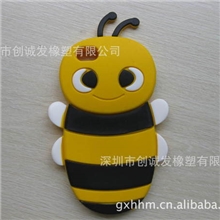 可爱小蜜蜂iphone4硅胶套苹果4代手机软壳保护套立体小蜜蜂外壳
