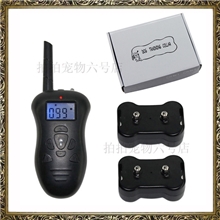 一拖二蓝屏300M遥控声控二合一震动电击声音训狗器