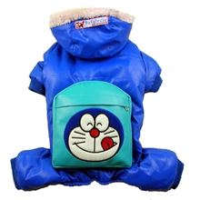 宠物秋冬装加厚背包狗衣服四脚四色入宠物羽绒服