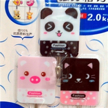 卡通塑料粘钩卡通动物粘钩99733个装承重2KG新