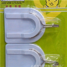 塑料粘钩白色大号粘钩99132个装承重2KG