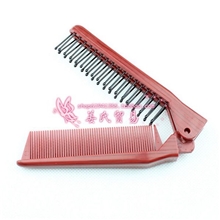 流行美梳子西利亚盘发工具木纹折梳/防静电三合一多功能折叠梳