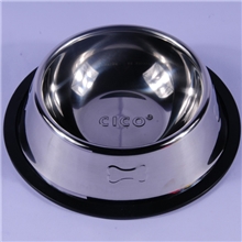 供应批发宠物用品宠物不锈钢两用食盆