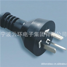 阿根廷认证三极直插头环保AC电源线厂家生产直销