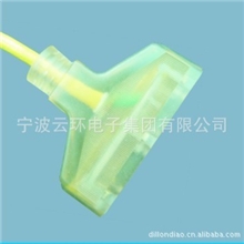 美标UL认证电源线三位插座扫把头延长线