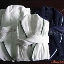 供应嵌条割绒青果领浴袍（根据要求定做）