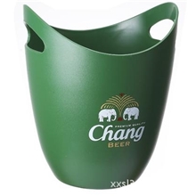 塑料月牙冰桶，塑料单层冰桶，酒吧冰桶，绿色冰桶