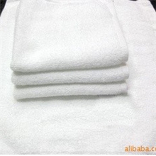 50克白方巾促销酒店宾馆餐饮纯棉方巾厚款美容院方巾30*30