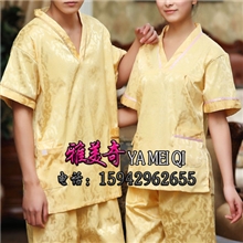 男款弹力丝绵提花汗蒸服桑拿服洗浴服浴衣浴服富贵花元宝花系类