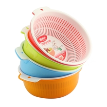 振兴13年新品KS0547塑料迷你果蔬筛/双层滤水筛/多功能清洗收纳篮