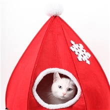 PETSINN派宠CATDECO圣诞房毛毡猫窝