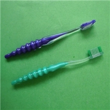 供应扬州健华塑胶新款儿童双色透明清洁牙刷.