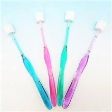 360&deg;儿童蒲公英滚轮牙刷进口软毛抗菌健齿按摩牙龈清洁舌苔