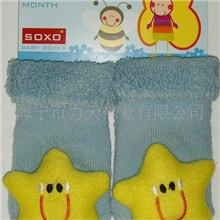 全毛圈--婴儿袜子、宝宝袜（五角星）