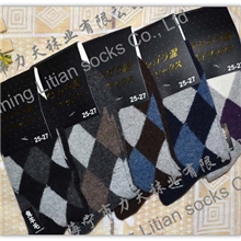 小额批发，厂家直销、兔毛男袜、加厚保暖袜子、兔羊毛袜、兔毛袜