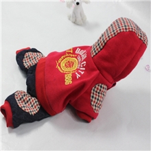 【新款推荐】供应2013卫衣加格子四脚狗衣服泰迪狗衣服代发802