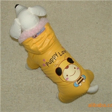 宠物服装/宠物衣服批发宠物棉衣/狗狗棉衣亮黄小蜜蜂四脚棉衣