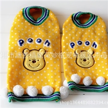 日本宠物衣服出口宠物服饰迪斯尼宠物服饰宠物毛衣维尼熊毛衣