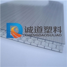 uv阳光板6mm8mm10PC中空阳光板温室大棚阳光板塑料蜂窝板