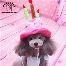 宠物生日帽狗狗变身帽卡通帽批发宠物狗生日卡通帽