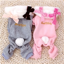 PETCO蝴蝶结连帽四角裤狗狗四脚裤宠物蝴蝶结衣服狗狗衣服批发