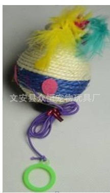 厂家直销猫玩具海藻绳玩具